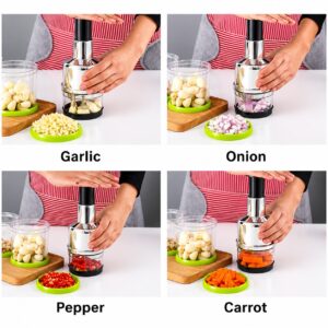 Alternative view of Manual Handpress Food Chopper Tool