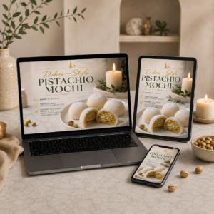 Dubai-Style Pistachio Mochi Recipe Guide