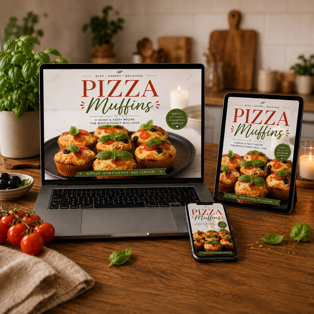 Pizza Muffins Recipe