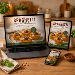 Spaghetti Meatball Muffin Cups Recipe eBook