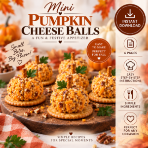 Mini Pumpkin Cheeseballs Recipe